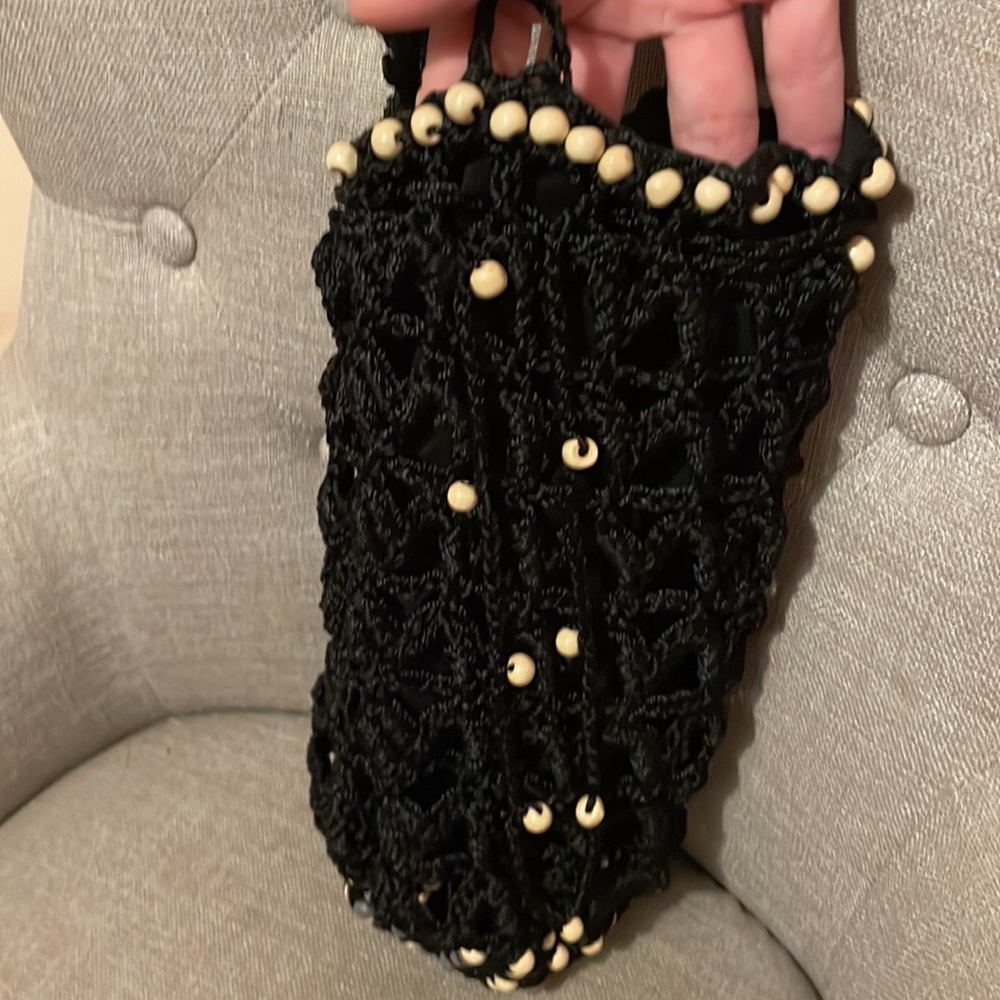 Free People Thin Hobo Beaded Bag NWOT - Picture 4 of 10